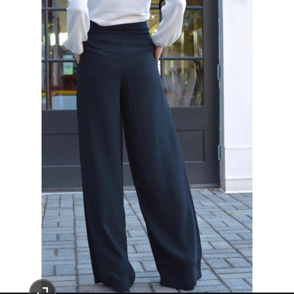 Bishop + Young Stella Wide Leg Pant Lace Inset NWT - Picture 4 of 7
